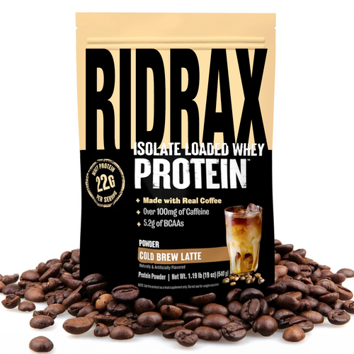 Ridrax Isolate Loaded Whey Cold Brew Latte Protein