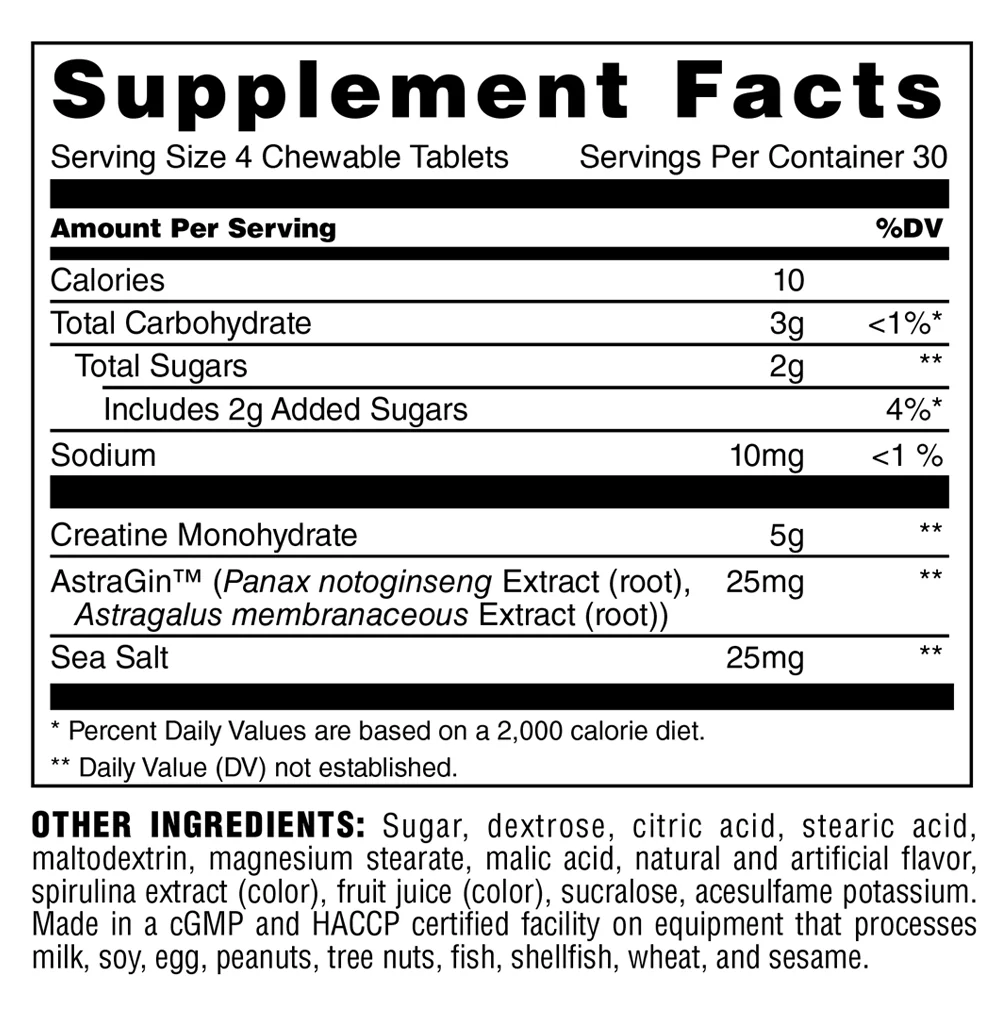 Ridrax Creatine Chews
